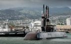 Submarino surcoreano Dosan Ahn Changho saliendo de Pearl Harbor