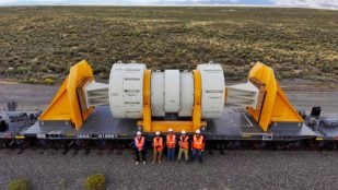 Vagón Atlas del Departamento de Energía durante su prueba final