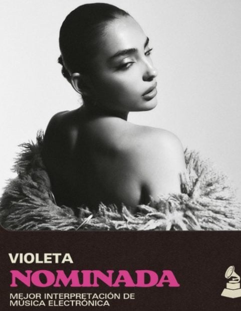 Anuncio de la nominaci&oacute;n de la cantante Violeta Hodar (Instagram).