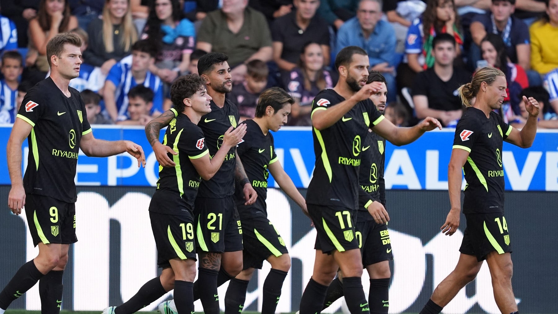 El Atlético de Madrid celebra un gol frente al Alavés (Getty)