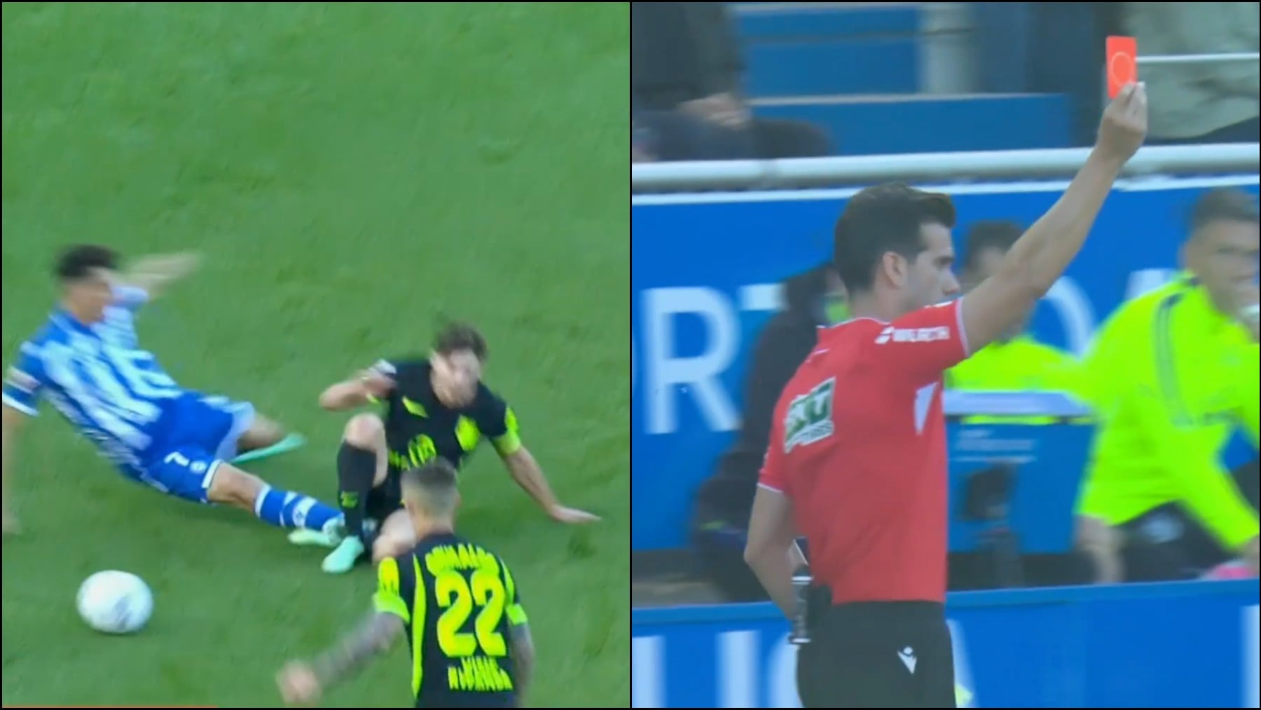 La expulsión al Alavés tras la entrada a Julián Álvarez.