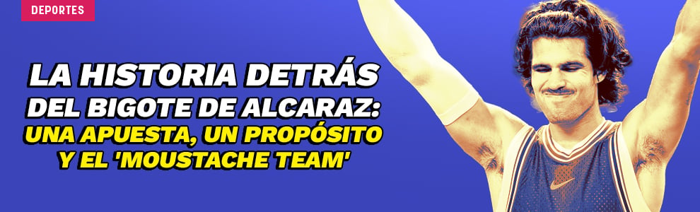 La historia detrás del bigote de Alcaraz: una apuesta, un propósito y el