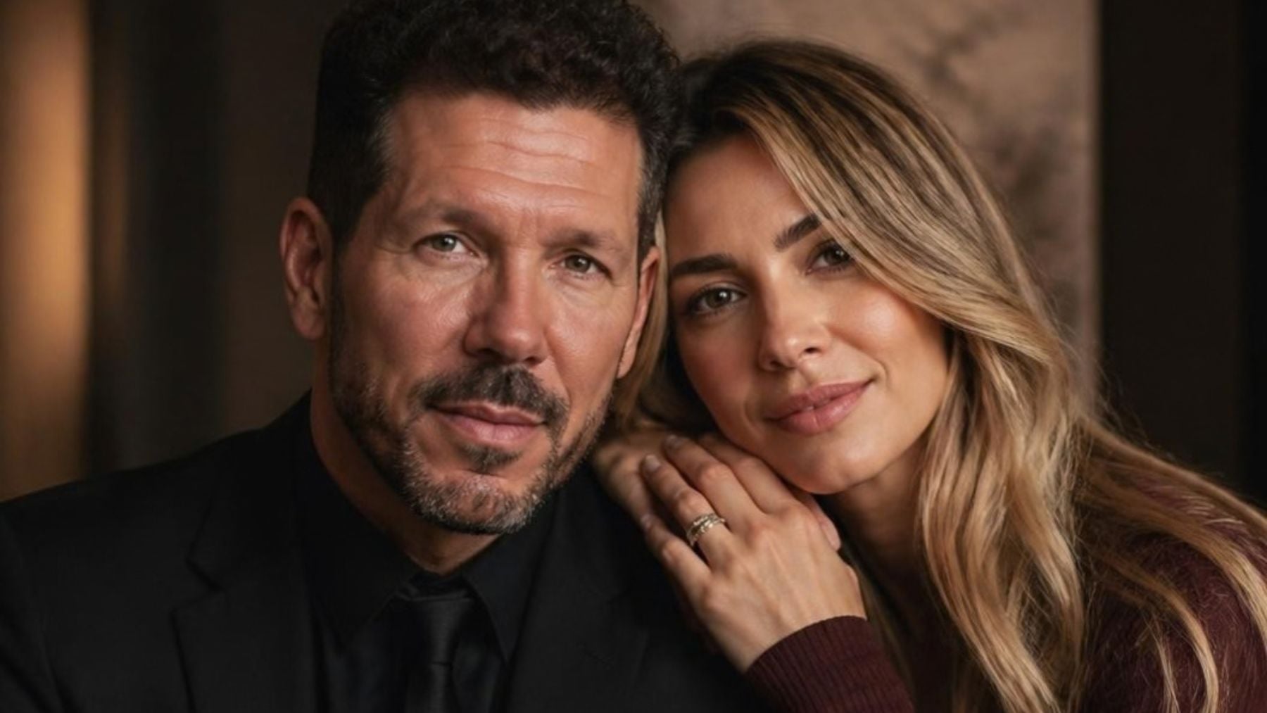 Diego Simeone y Carla Pereyra (IA).