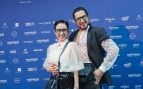Luciana Bongianino y Rafael Amargo posando