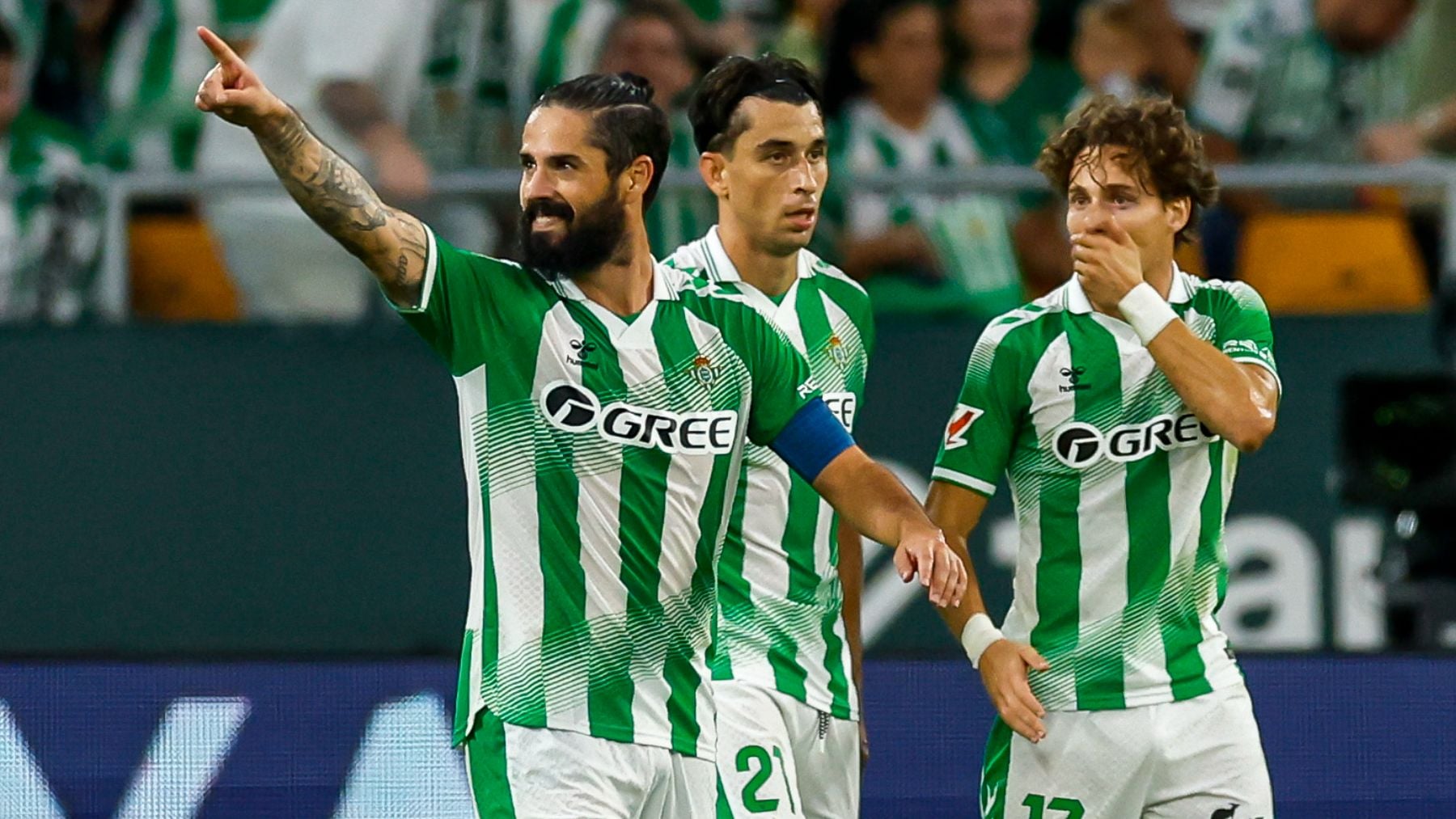 Isco celebra un gol con el Betis. (EFE)
