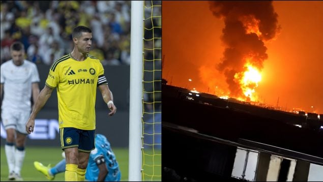 Felfüggesztették Cristiano Ronaldo meccsét az ázsiai Bajnokok Ligájában a rijádi bombázások miatt