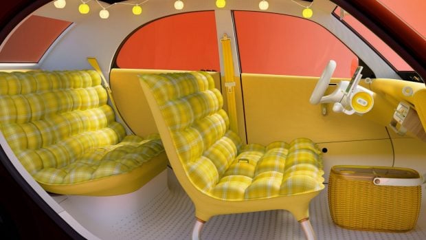 Interior del Citroën 2 CV Concept