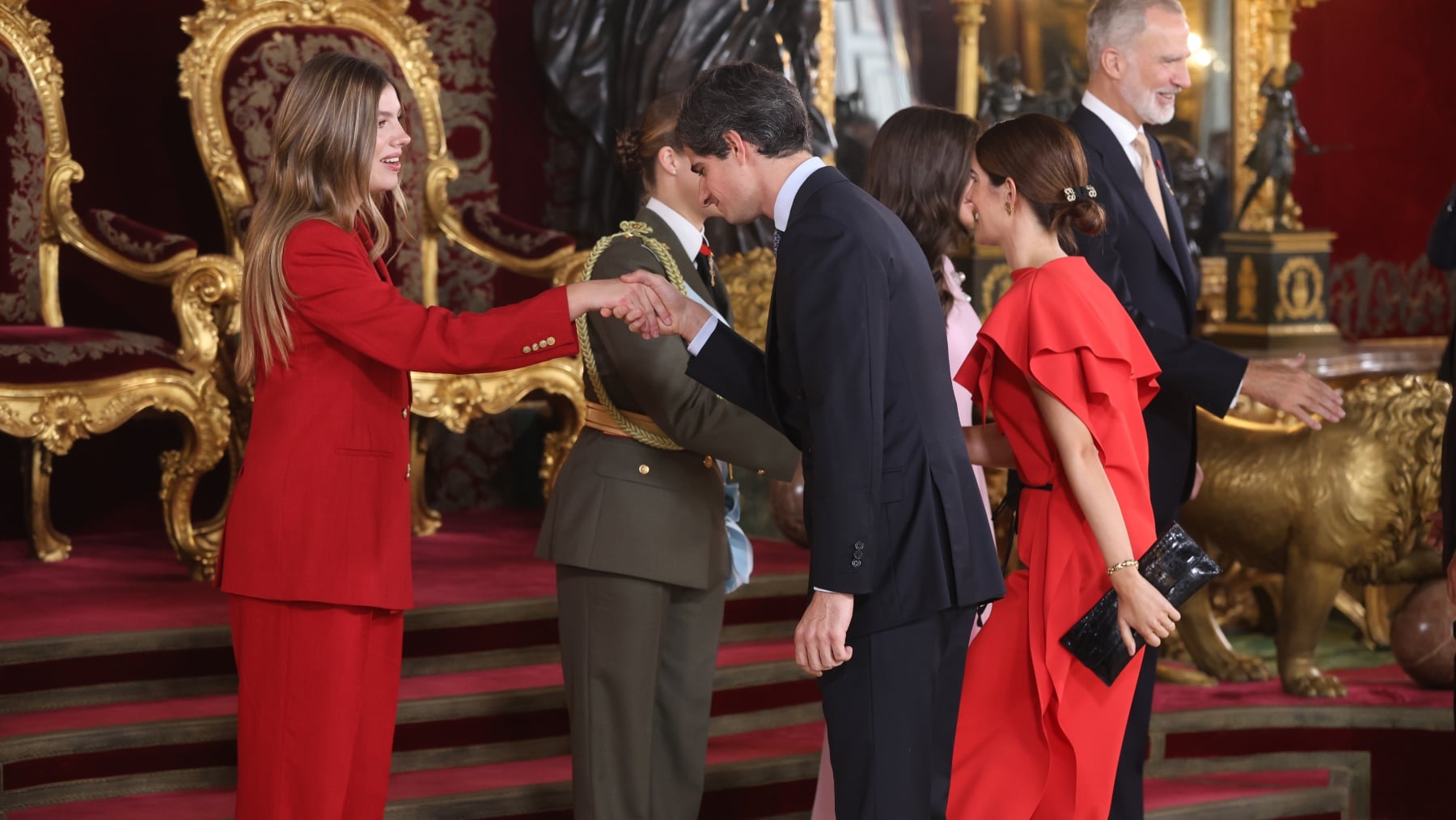 Recepción del Palacio Real en el 12-O. (Foto: EP)