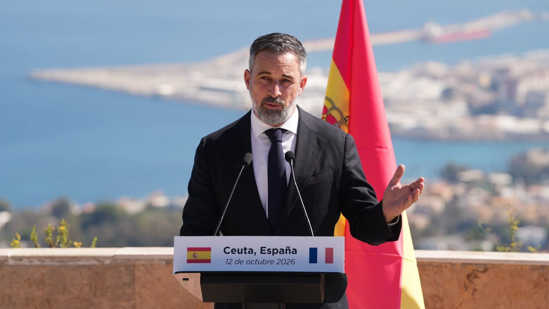 Abascal carga contra Sánchez desde Ceuta: No quiero estar con el Gobierno traidor