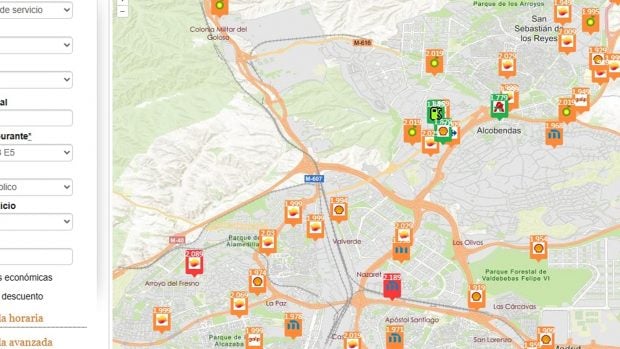 precio gasolina 19 octubre Madrid