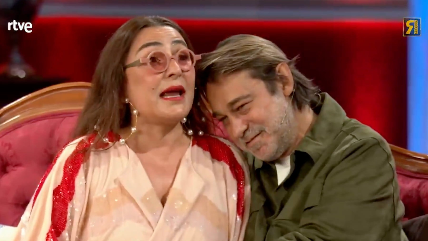 Candela Peña y Jordi Mollà en ‘La Revuelta’ (TVE)