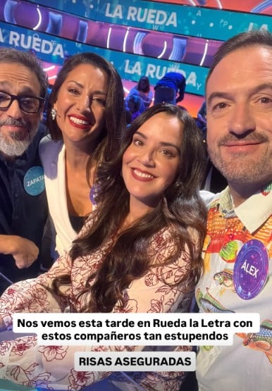 Jos&eacute; Manuel Zapata, Nagore Robles, Martita de Gran&aacute; y &Aacute;lex O'Dogherty en Rueda la letra (Foto: Instagram).
