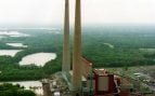 Central de carbón de Shawnee de la Autoridad del Valle de Tennessee, que suministró la ceniza volante