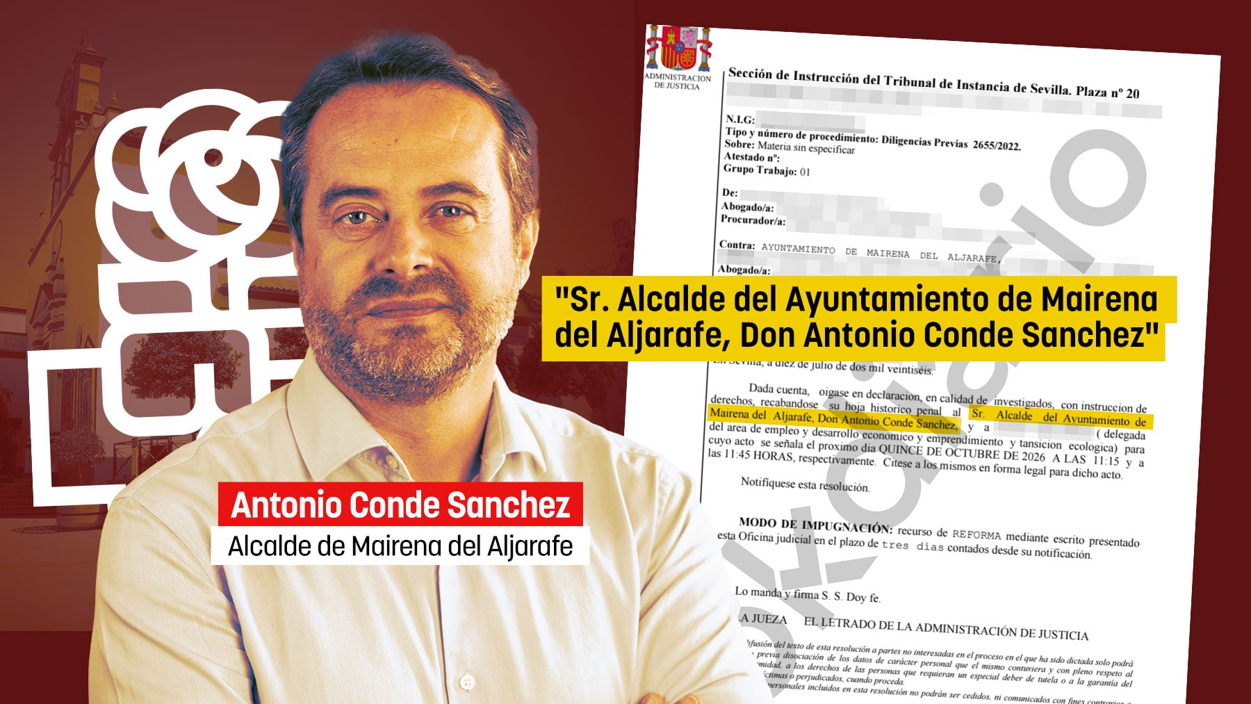 Antonio Conde, alcalde socialista de Mairena del Aljarafe (Sevilla).