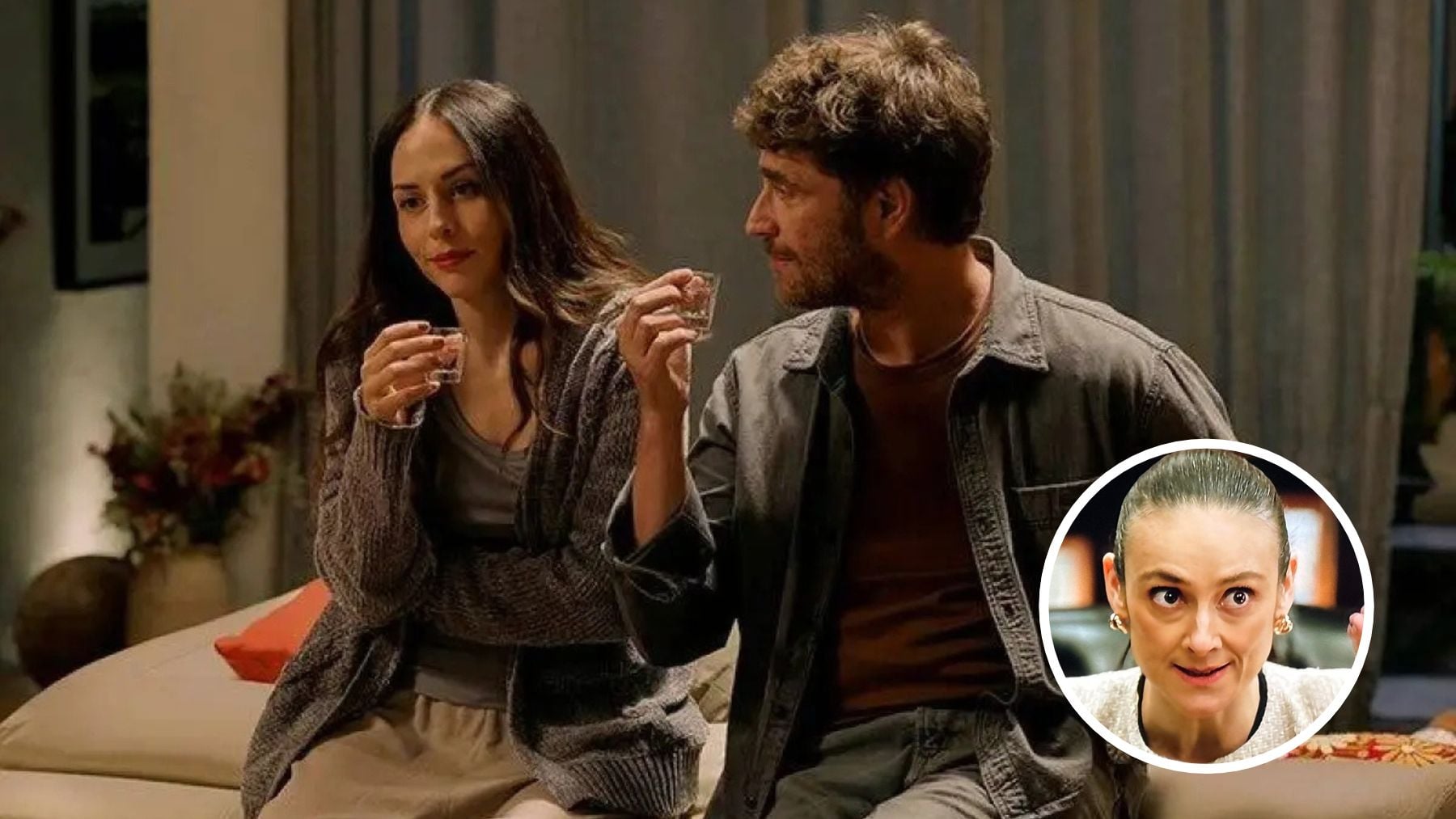 Zuria Vega, Michel Brown y Sophie Alexander-Katz en ‘El círculo’. (Netflix)