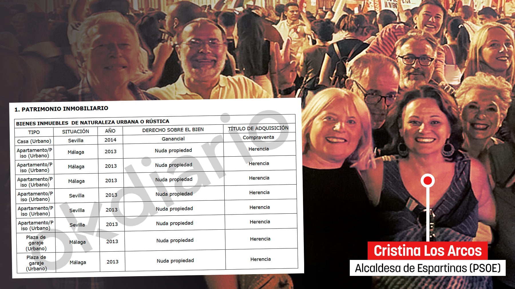 Cristina Los Arcos, alcaldesa socialista de Espartinas (Sevilla).