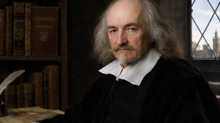 Thomas Hobbes. Imagen generada con IA.