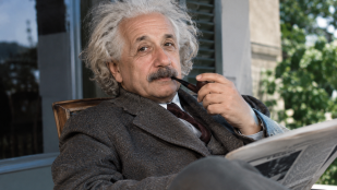 Albert Einstein. Imagen generada por IA.