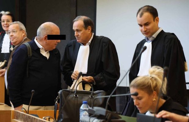 Nicolas Ullens de Schooten y el abogado Jean-Philippe Mayence. (Foto: Europa Press)