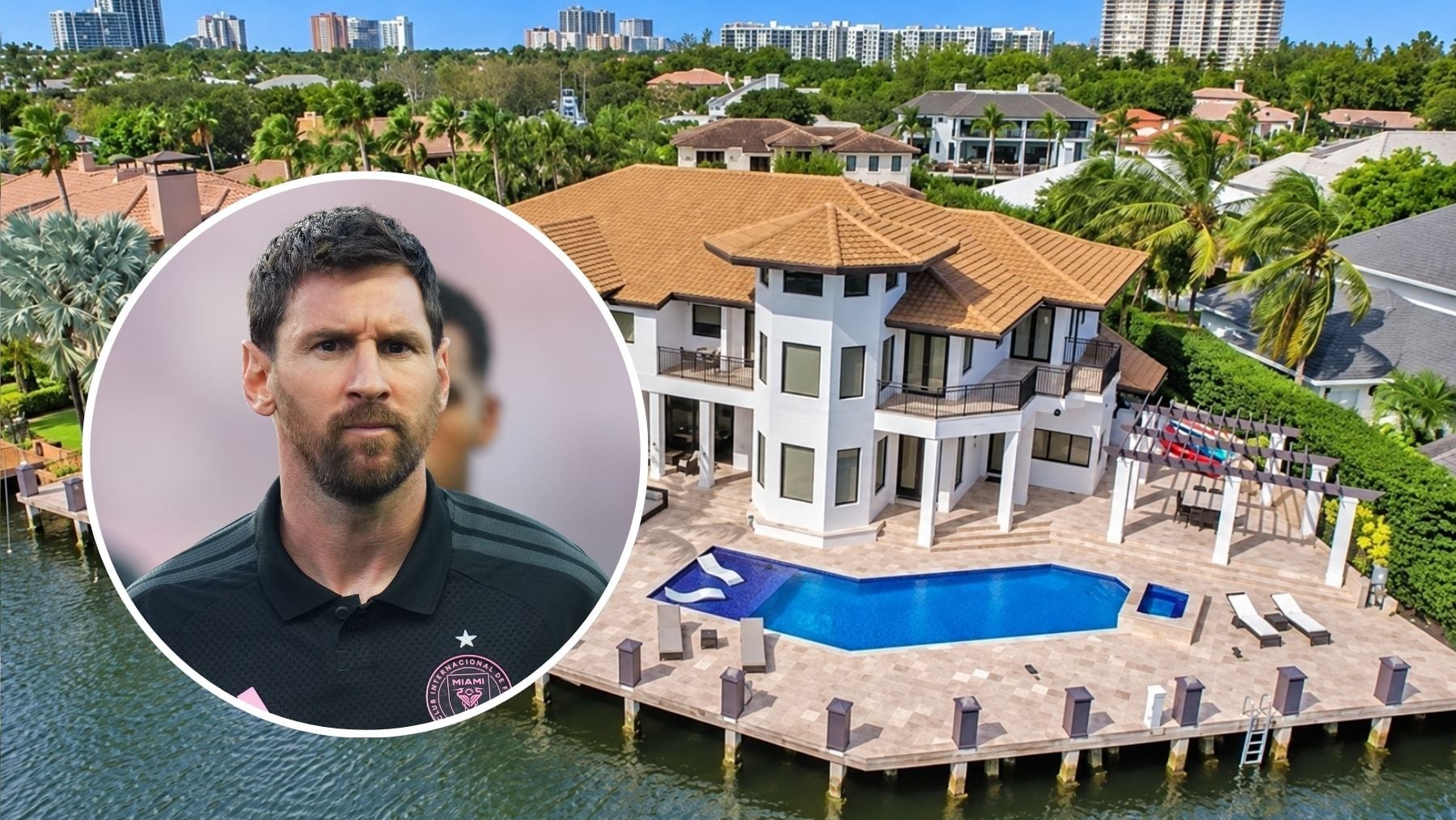 Casa de Messi en Fort Lauderdale. (Foto: Levy)