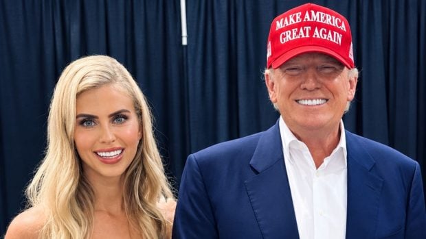 Katie Zacharia y Donald Trump. (Foto: Redes Sociales)