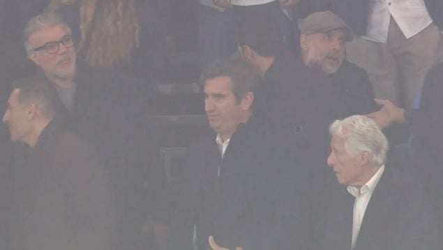 Pep Guardiola megjelent az Etihad Stadionban, hogy támogassa a Manchester Cityt a Bajnokok Ligájában