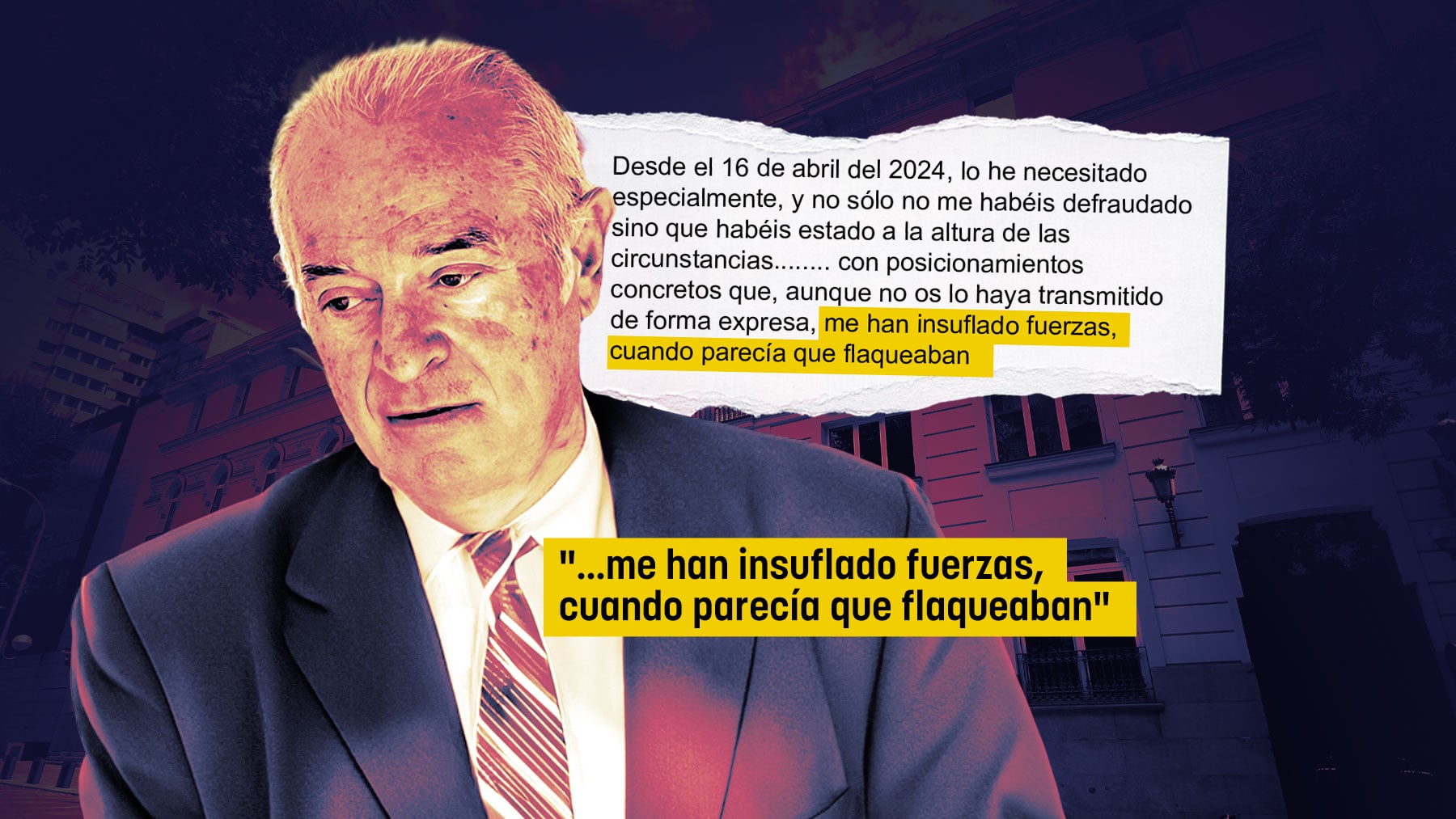 Peinado se despide agradeciendo a sus compañeros las fuerzas que le insuflaron tras los ataques por imputar a Begoña