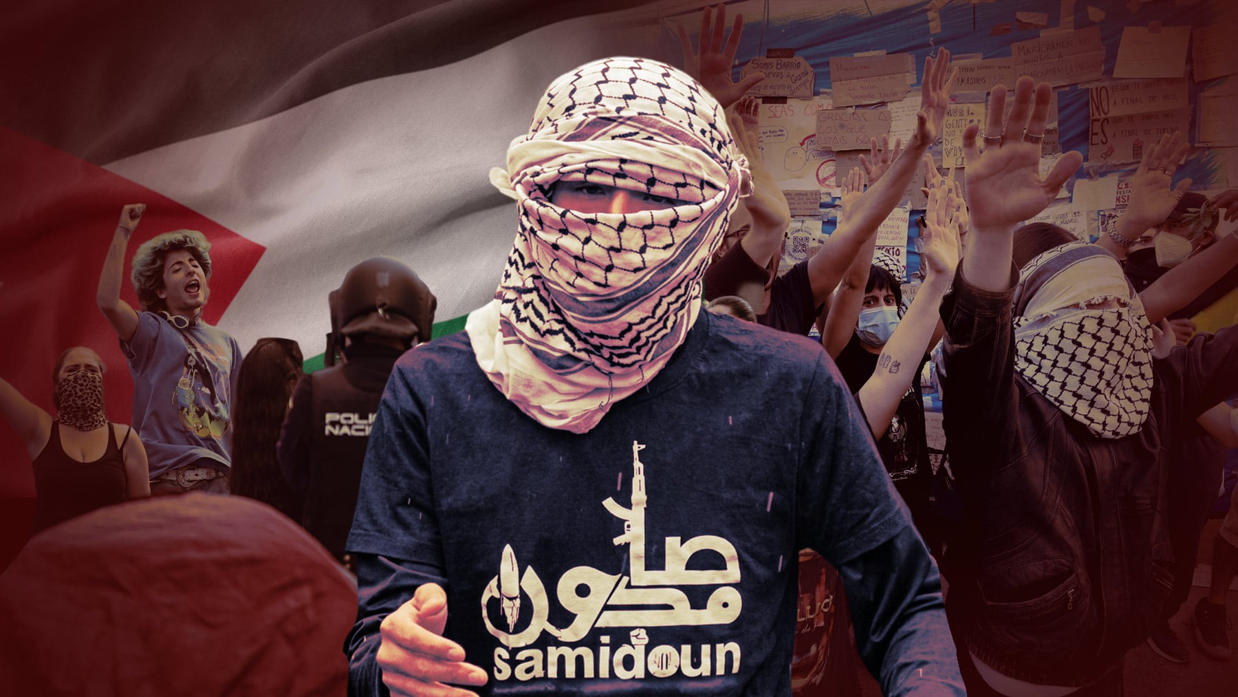 Los policías avisan de que Sol está infestada de activistas de Samidoun, red vinculada al grupo terrorista palestino FPLP