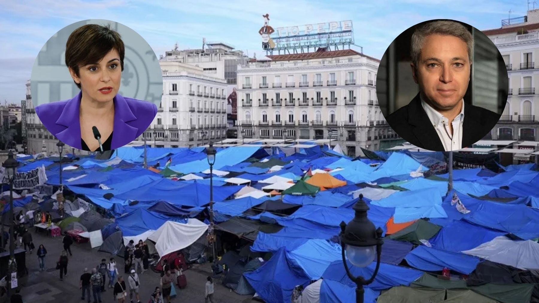 Isabel Rodríguez, ministra de Vivienda, y el periodista Vicente Vallés (EFE).
