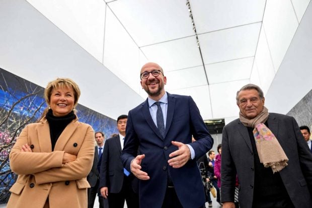 Myriam Ullens de Schooten en una exposici&oacute;n. (Foto: Europa Press)