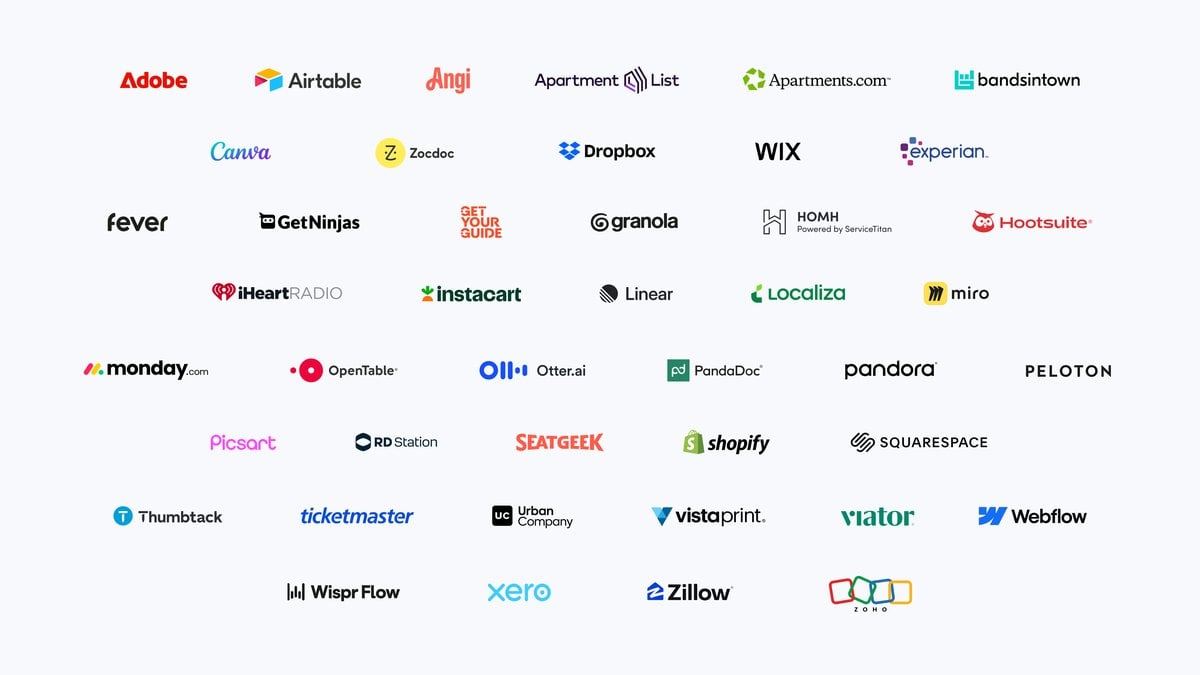 Logotipos de las aplicaciones que se conectan con la app de Gemini, donde ya está Gemini 4 Argon, como Adobe, Canva, Instacart, OpenTable o Shopify