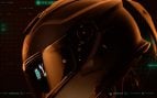 Casco inteligente Shoei GT-Air 3 Smart con la velocidad y la flecha del GPS proyectadas en la visera por el HUD de EyeLights