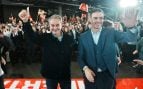José Luis Rodríguez Zapatero y Pedro Sánchez. (Europapress)