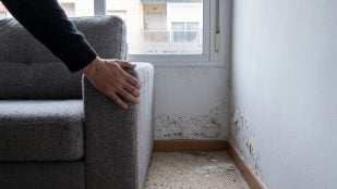Pegar el sofá a la pared del salón