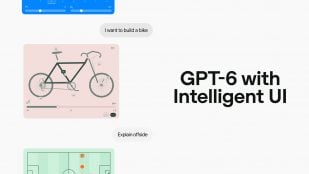 Imagen oficial de OpenAI de GPT-6 gratis con interfaz inteligente: un chat con un diagrama interactivo de una bicicleta