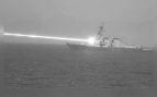 Armas láser: el destructor USS Preble dispara su láser HELIOS contra un dron durante una prueba de la Armada de EEUU