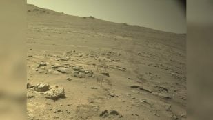 Huellas del rover Perseverance en Marte el 11 de octubre de 2026, el sol en que batió el récord de distancia fuera de la Tierra
