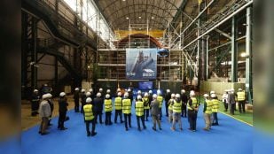 Sección 3 del submarino S-83 con el sistema AIP BEST en el astillero de Navantia en Cartagena
