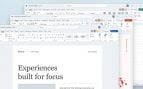 Ventanas de Word, PowerPoint y Excel con el diseño de Office 2021