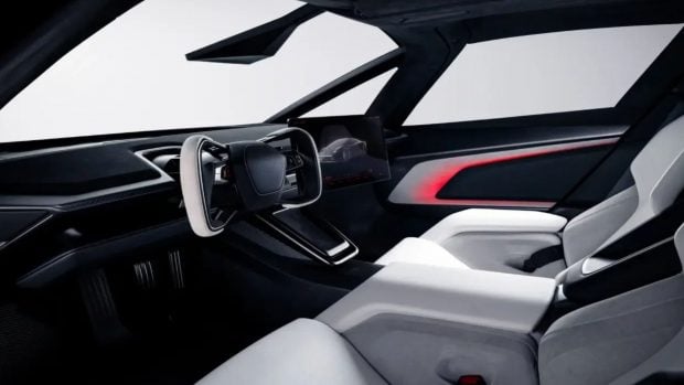 Interior del Tesla Roadster