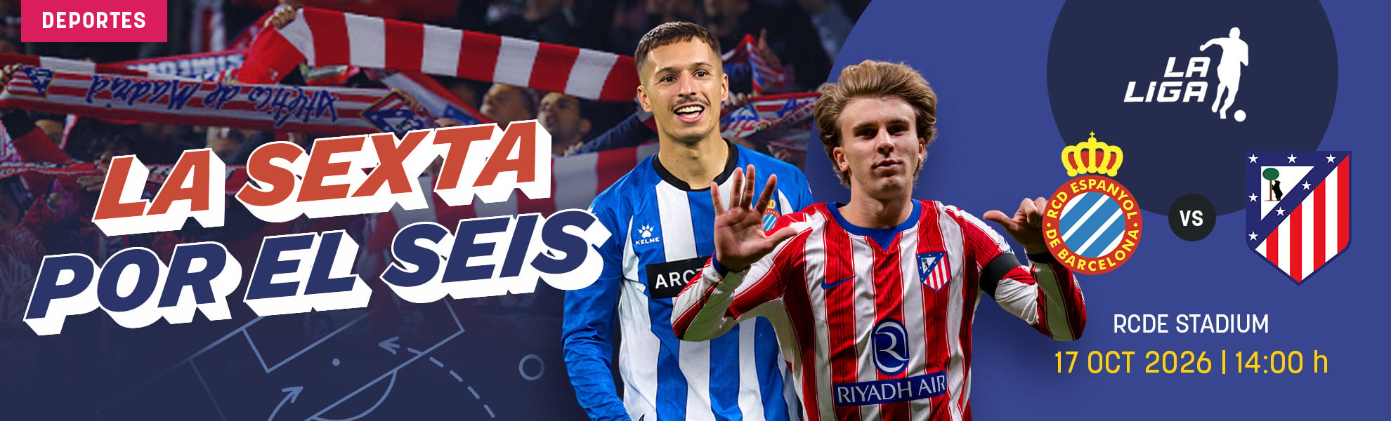 Espanyol - Atlético: la sexta por el seis