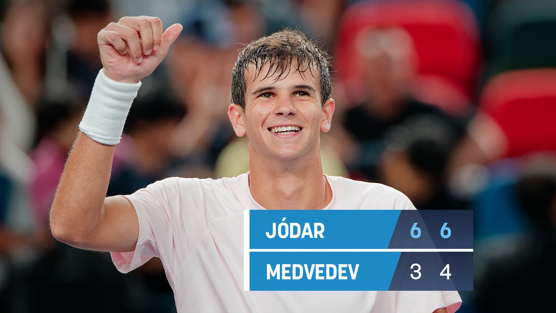 España conquista China: Jódar funde a Medvedev y se cita con Davidovich en la final de Shanghái