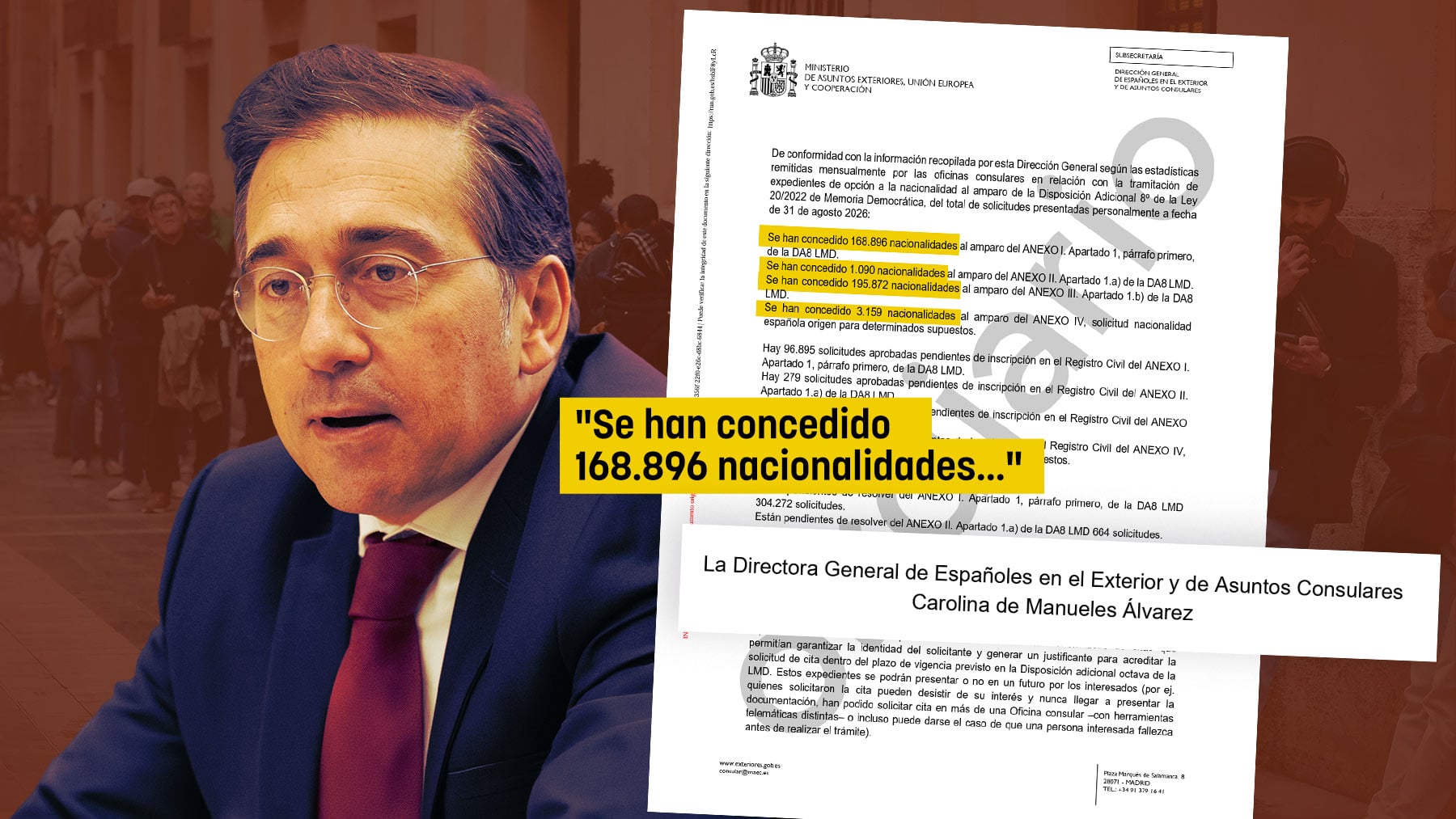 Este informe de Exteriores prueba que el Gobierno puede identificar a los falsos nietos como le exige el Supremo