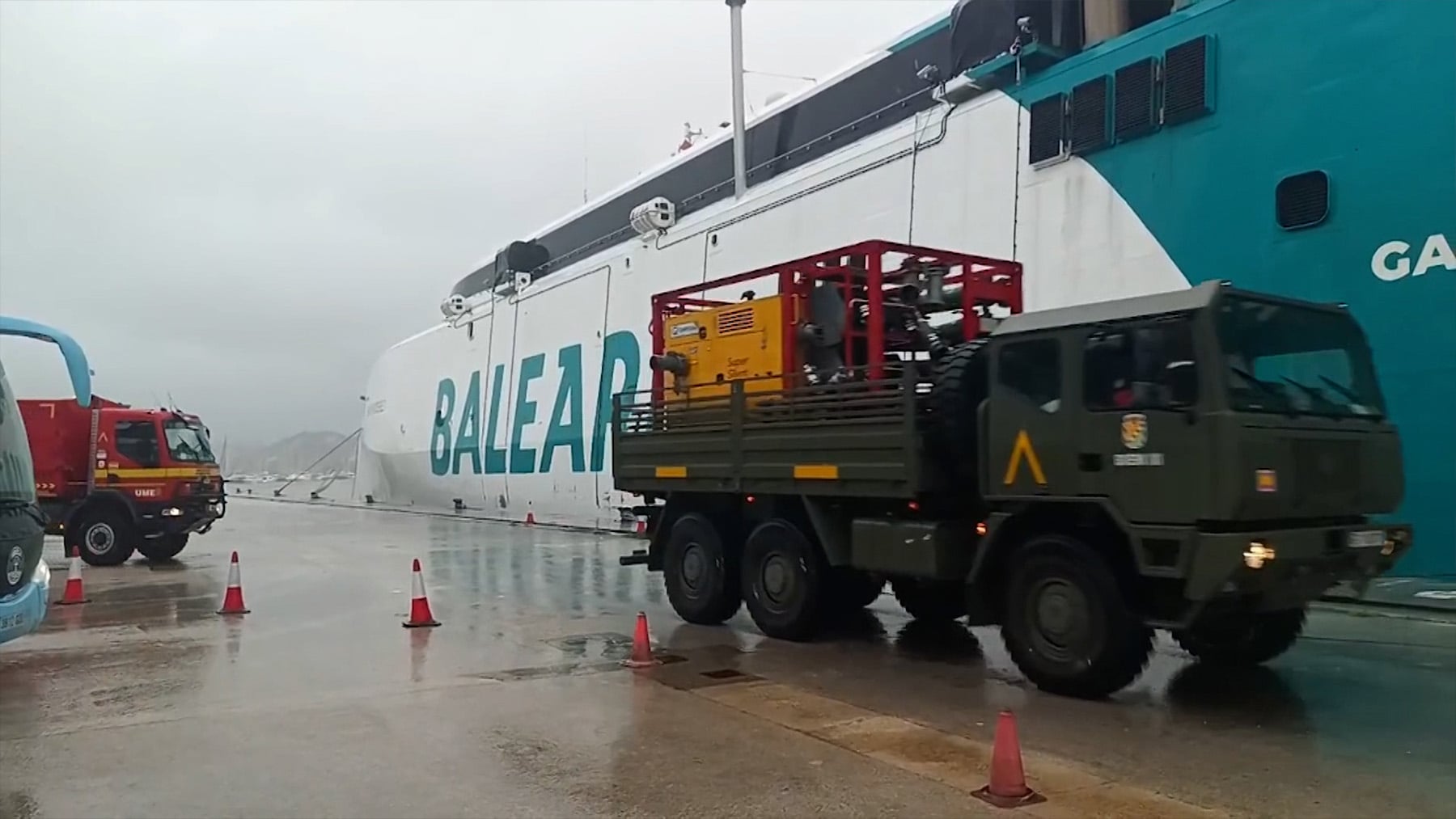 Baleares envía avisos ES-Alert y moviliza a la UME ante las lluvias intensas de la dana Adam