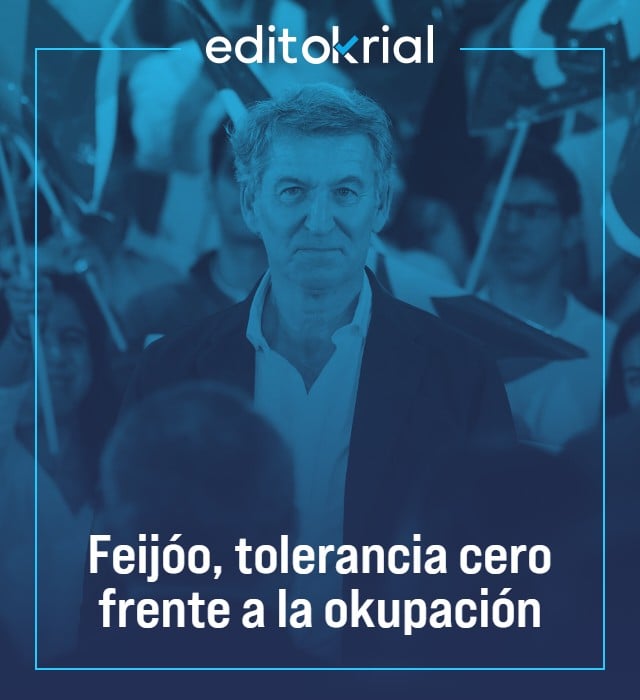 Feijóo, tolerancia cero frente a la okupación