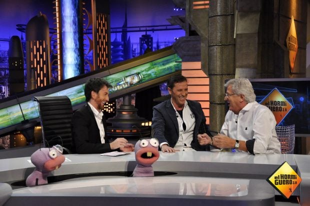 Paco González y Pepe Domingo Castaño en El Hormiguero en su visita en el año 2012 (Atresmedia).