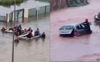 Noche caótica en Alicante: los bomberos rescatan a decenas de personas atrapadas en tejados y coches por la DANA
