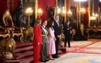La familia real española en el Palacio Real de Madrid. (EuropaPress)