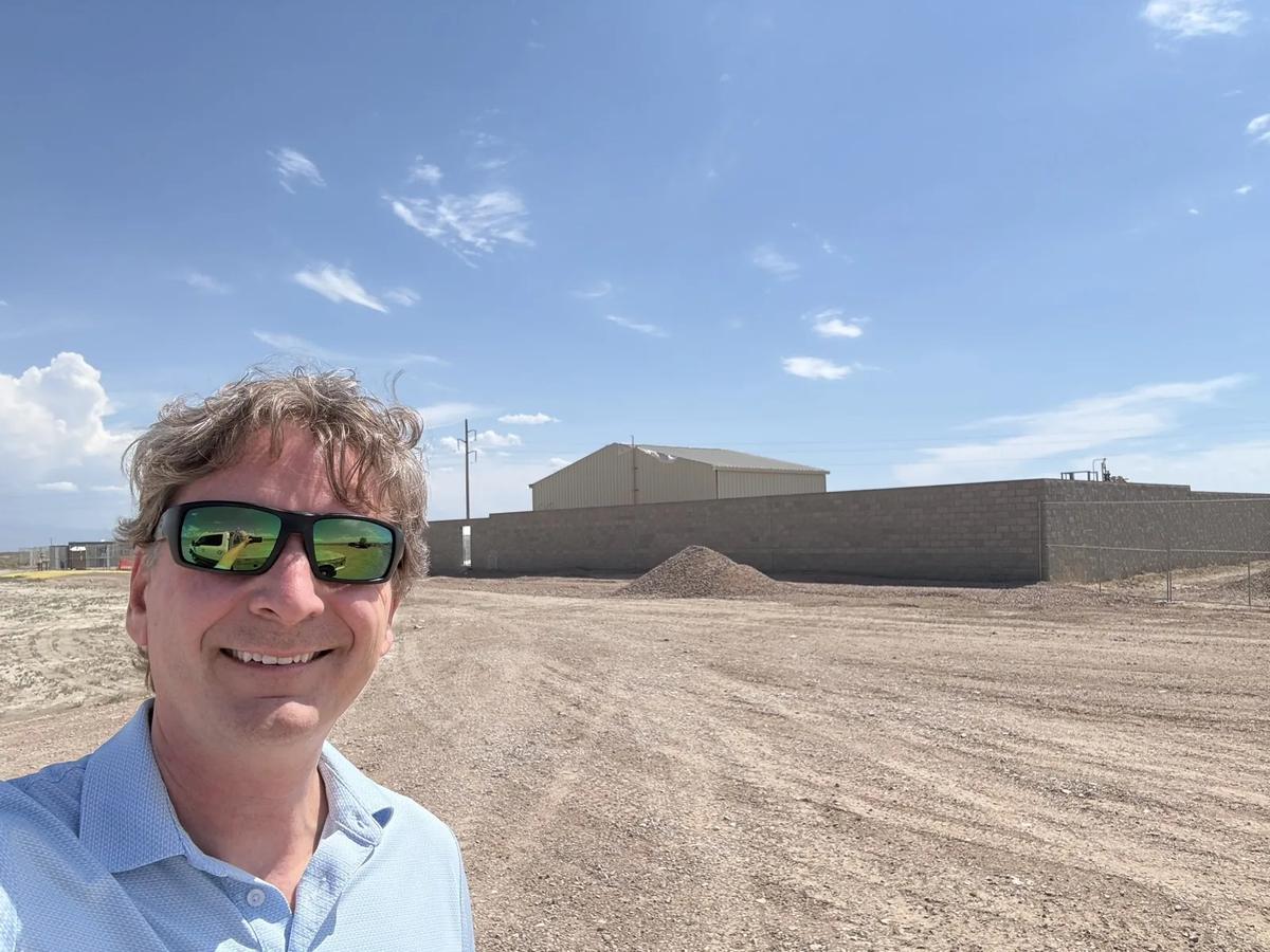 Edificio de medición de gas terminado en el Delta Gigasite de Creekstone Energy, en Utah