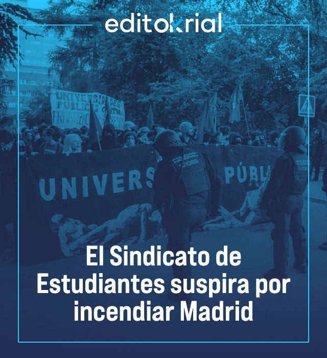 El Sindicato de Estudiantes suspira por incendiar Madrid